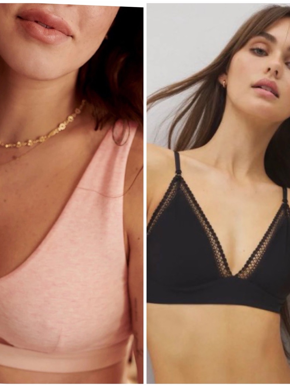 NWT SOMA XL Geo Lace Trim Bralette AND the Dreamer Bralette Bra Lot of Two!